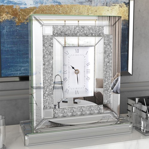 Luvodi mirrored glass desk - mirrored,