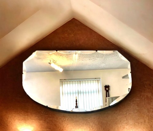 Vintage art deco bevelled edge - art,