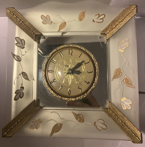 Vintage mantle vanity clock - vanity,